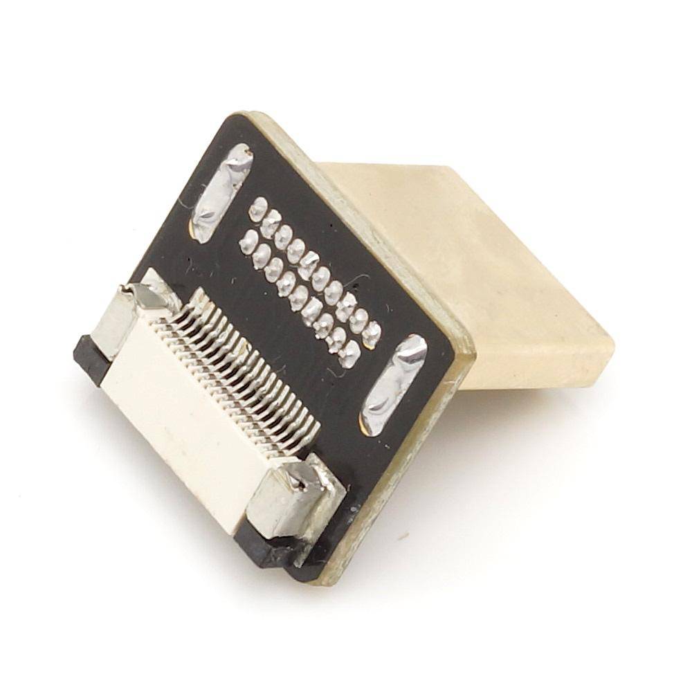 Adapter für DIY HDMI Kabel - Anschluss: Typ A Stecker - Ausführung: unten gewinkelt