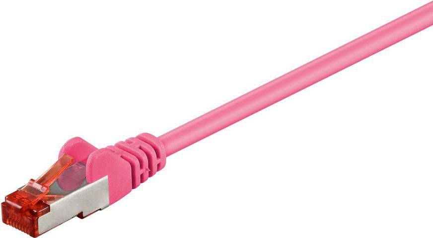 F/UTP CAT6 3m Rosa PVC-Außenschirm : Abschirmung aus Folie