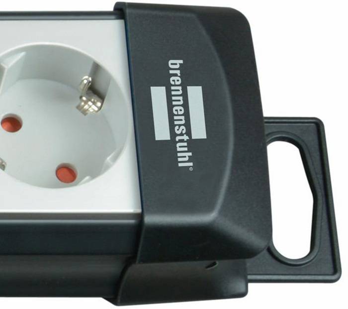 Steckdosenleiste Premium-Line 6-fach L.53cm Kabel-L.3m schwarz/lichtgrau