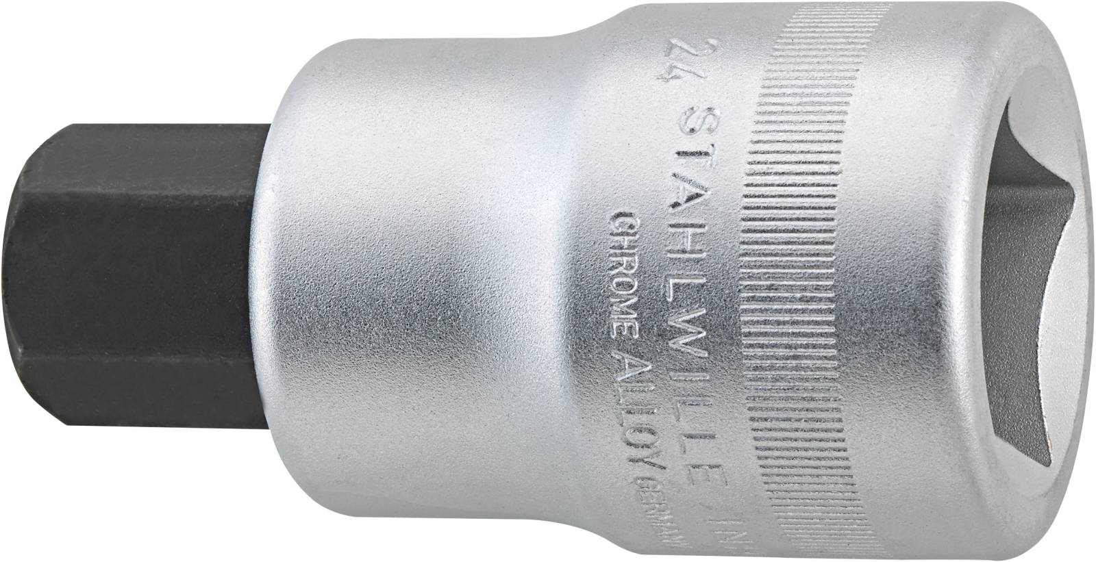 1/1" INHEX-Schraubendrehereinsatz Abtriebssechskant 24mm L.90mm