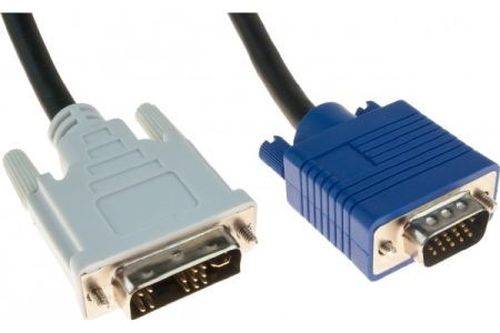 DVI-A Monitorkabel, analog, 12+5pol DVI-A St./15pol HD D-Sub St., 10,0 m