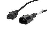 Lanberg CA-C13E-11CC-0018-BK, 1,8 m, C13-Koppler, C14-Koppler