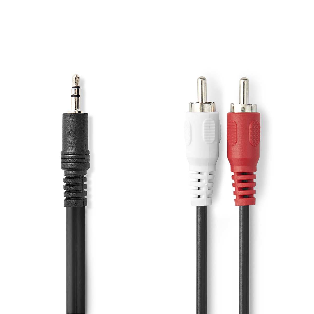 Nedis CAGL22200BK10 - 3.5mm - Männlich - 2 x RCA - Männlich - 1 m - Schwarz