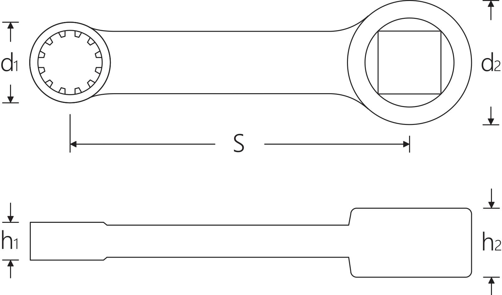 Adapter Spline Gr. 7/32" Innen-4kant 3/8"
