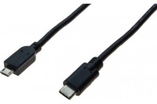 USB 2.0 Kabel St. C/ St. Micro B, schwarz, 1,0 m