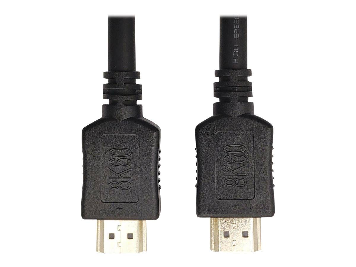 Tripp Lite HDMI Cable - 8K @ 60 Hz, Dynamic HDR, 4:4:4, HDCP 2.2, M/M, Black, 3 ft. - HDMI-Kabel - HDMI männlich zu HDMI