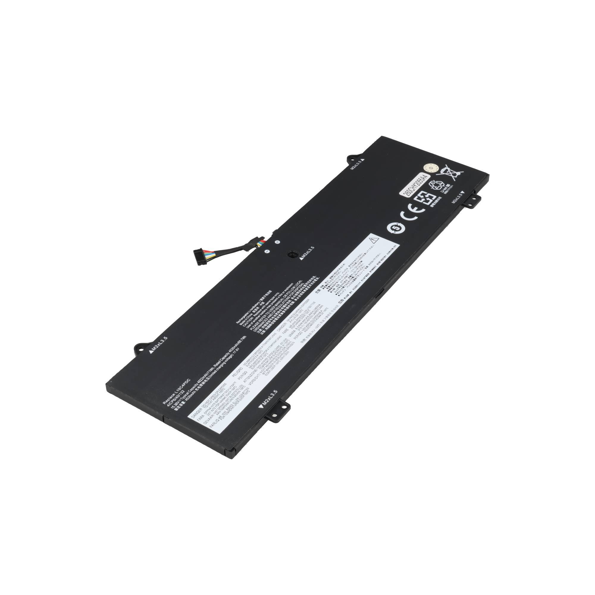 Akku passend für Lenovo Yoga C750, Li-Polymer, 15,36V, 4620mAh, 71Wh