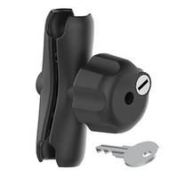 Ram Mounts RAM-201LU - 408,23 g - Double Socket Arm with Brass Key Lock Knob