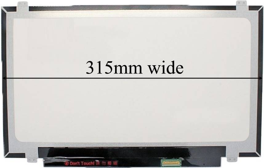 Bild eines Bildschirms mit der Beschriftung „315 mm breit
