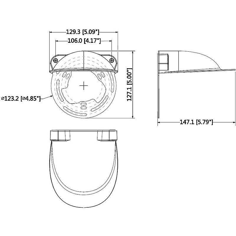 Dahua PFA200W Halterung, Halterung, Zubehörartikel | Anwendung: Videoüberwachung | Farbe: Weiß