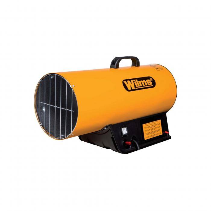 Gasheizer GH 40 M - Heizleistung 18,0-33,0 kW - Luftleistung 1000 m³/h - Gasdurchsatz 2,4 kg/h