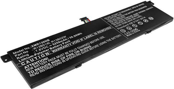 Ein Laptop-Akku mit den Spezifikationen 15V, 3350mAh und 56Wh. Das Etikett warnt davor, dass die Garantie erlischt, wenn das Etikett entfernt wird.