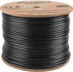 Lanberg LCF5-21CU-0305-BK Netzwerkkabel 305 m Cat5e F/UTP (FTP) Schwarz (LCF5-21CU-0305-BK)
