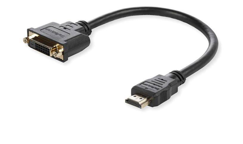Adapter HDMI - DVI M/F, 15CM Schwarz, HDMI auf DVI