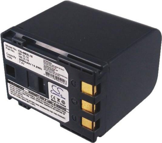 Eine schwarze rechteckige Batterie mit Etikettdetails einschließlich 