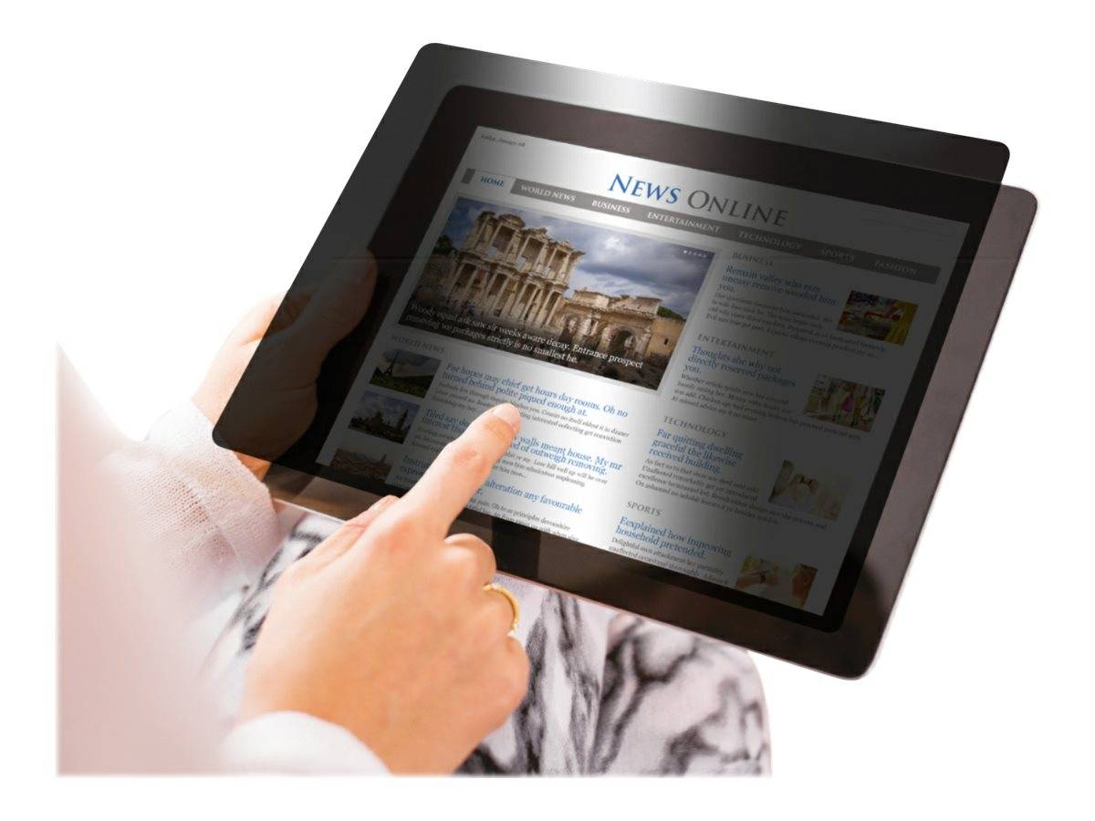 eSTUFF Blickschutzfilter für Tablet-PC - 2-Wege - entfernbar - klebend - 25.9 cm (10.2")