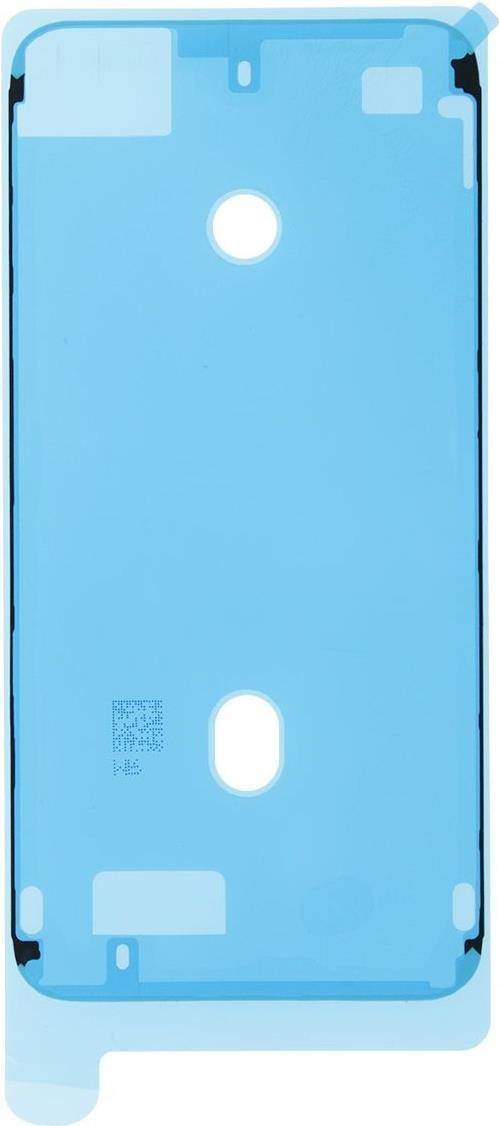 Ein hellblaues Abdeckblech für Elektroinstallationen mit einer einzelnen ovalen Öffnung in der Nähe der Mitte und einem kleinen QR-Code in der unteren linken Ecke.
