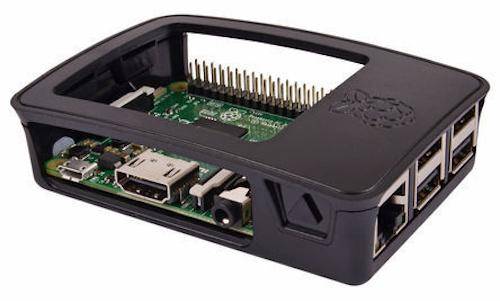 offizielles Raspberry Pi Gehäuse schwarz/grau für 3 Modell B / B+