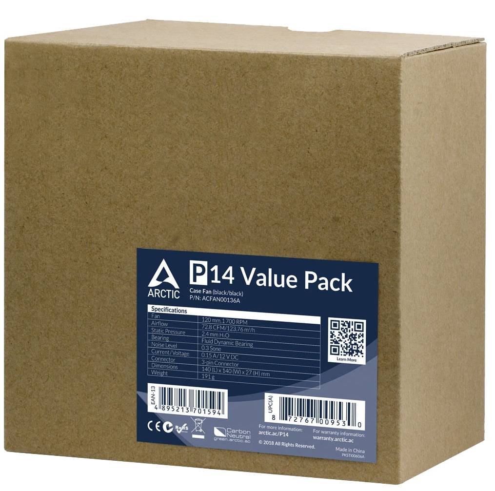 ARCTIC Lüfter P14 140mm Value Pack