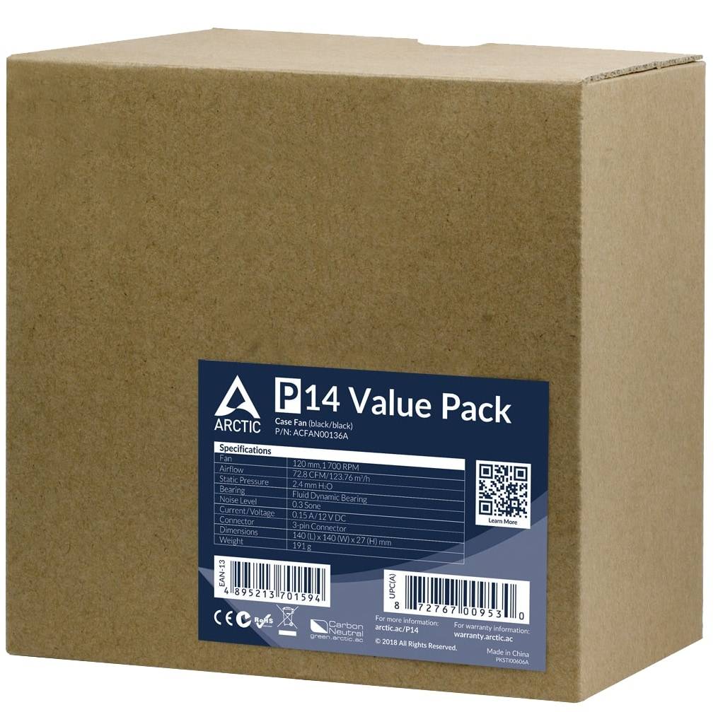 ARCTIC Lüfter P14 140mm Value Pack
