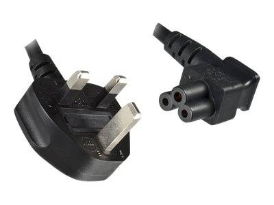 MicroConnect - Stromkabel - BS 1363 (M) bis IEC 60320 C5 gewinkelt