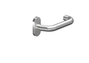 Ogro FS-Drücker auf Ovalrosette CORE 8100 V / 6621 Edelstahl 9mm