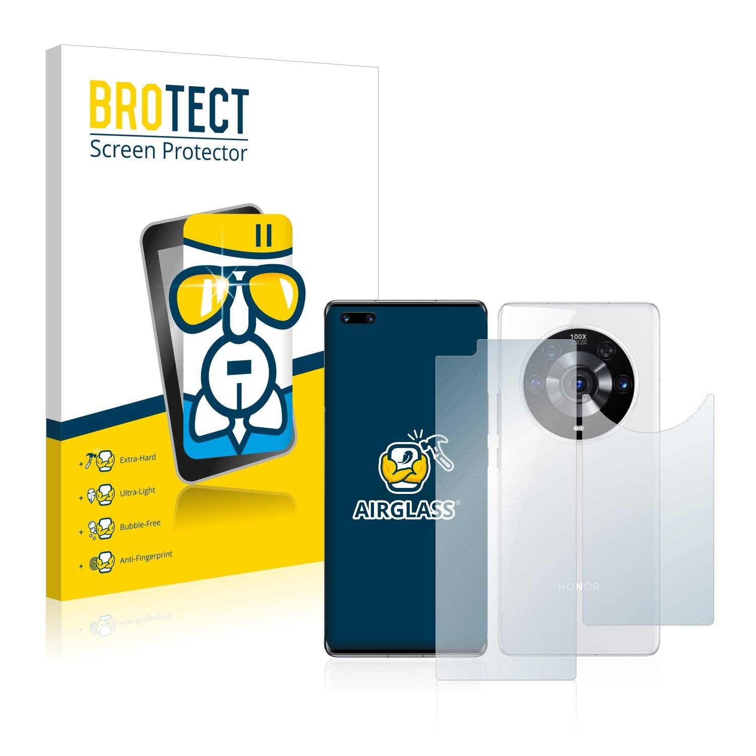 BROTECT AirGlass Schutzglas Folie für Honor Magic 3 (Vorder +