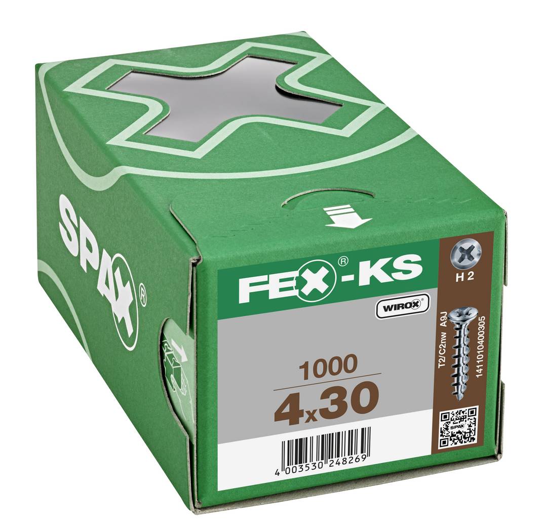 Fex-Ks Linsensonderkopf Kreuzschlitz H2 Wirox 1000St 4,2x30