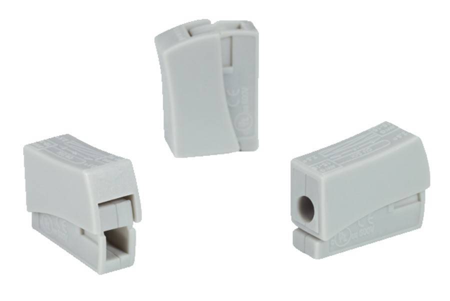HellermannTyton Steckklemme HECL-1/1-PA-GY-100ST