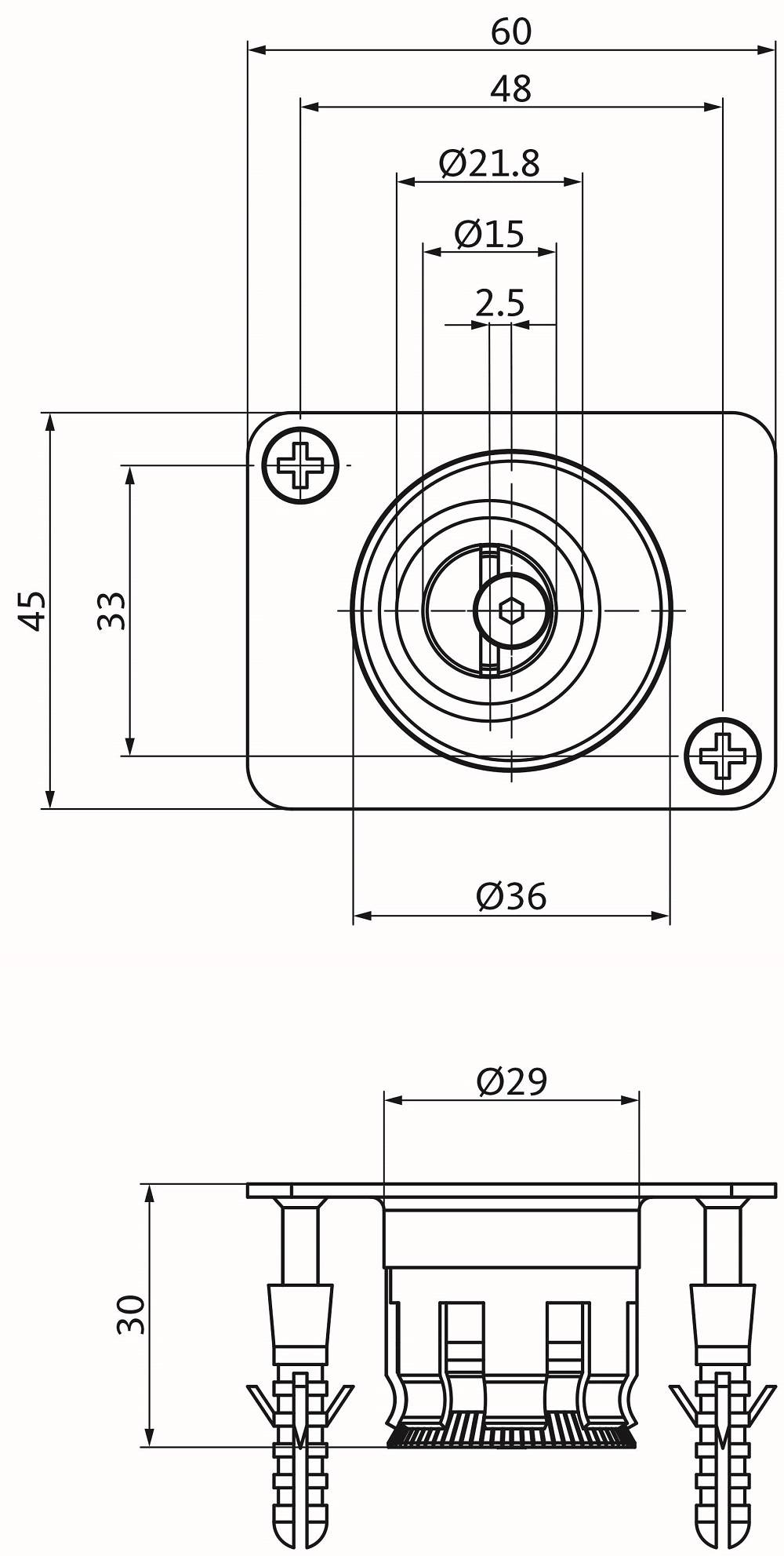 BKS Bodenschließmulde verstellbar