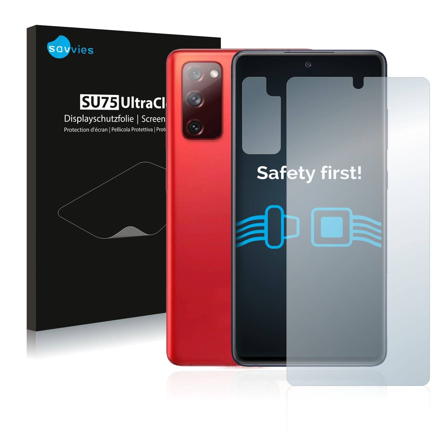 18x Savvies SU75 Displayschutzfolie für Samsung Galaxy S20 FE (Vorderseite +