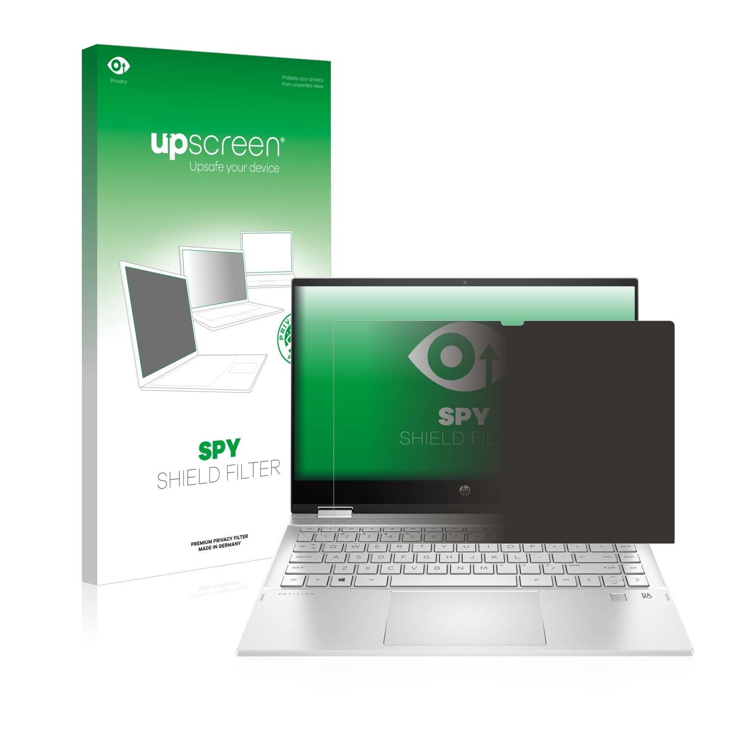 upscreen Spy Shield Filter Premium Blickschutzfilter für HP x360