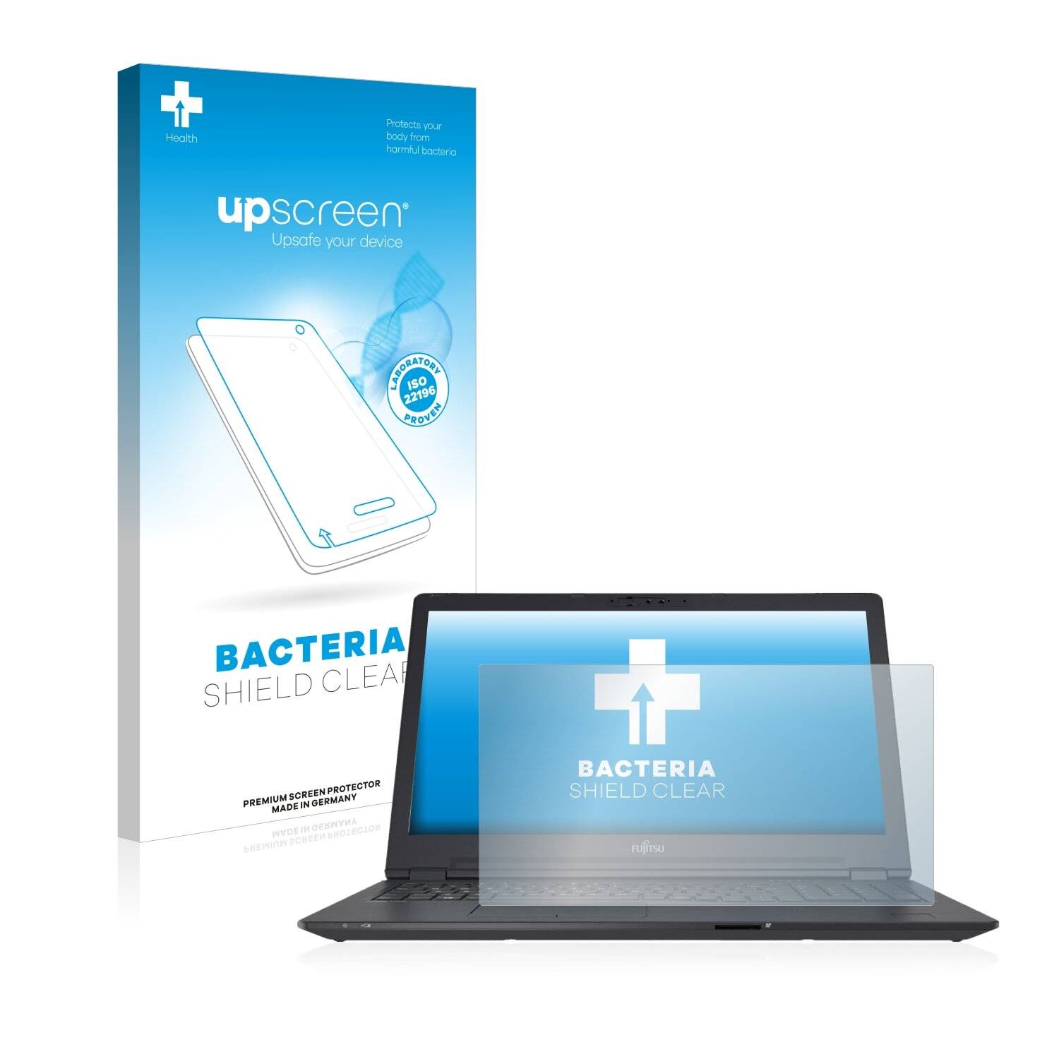 upscreen Bacteria Shield Clear Premium Antibakterielle Displayschutzfolie für Fujitsu