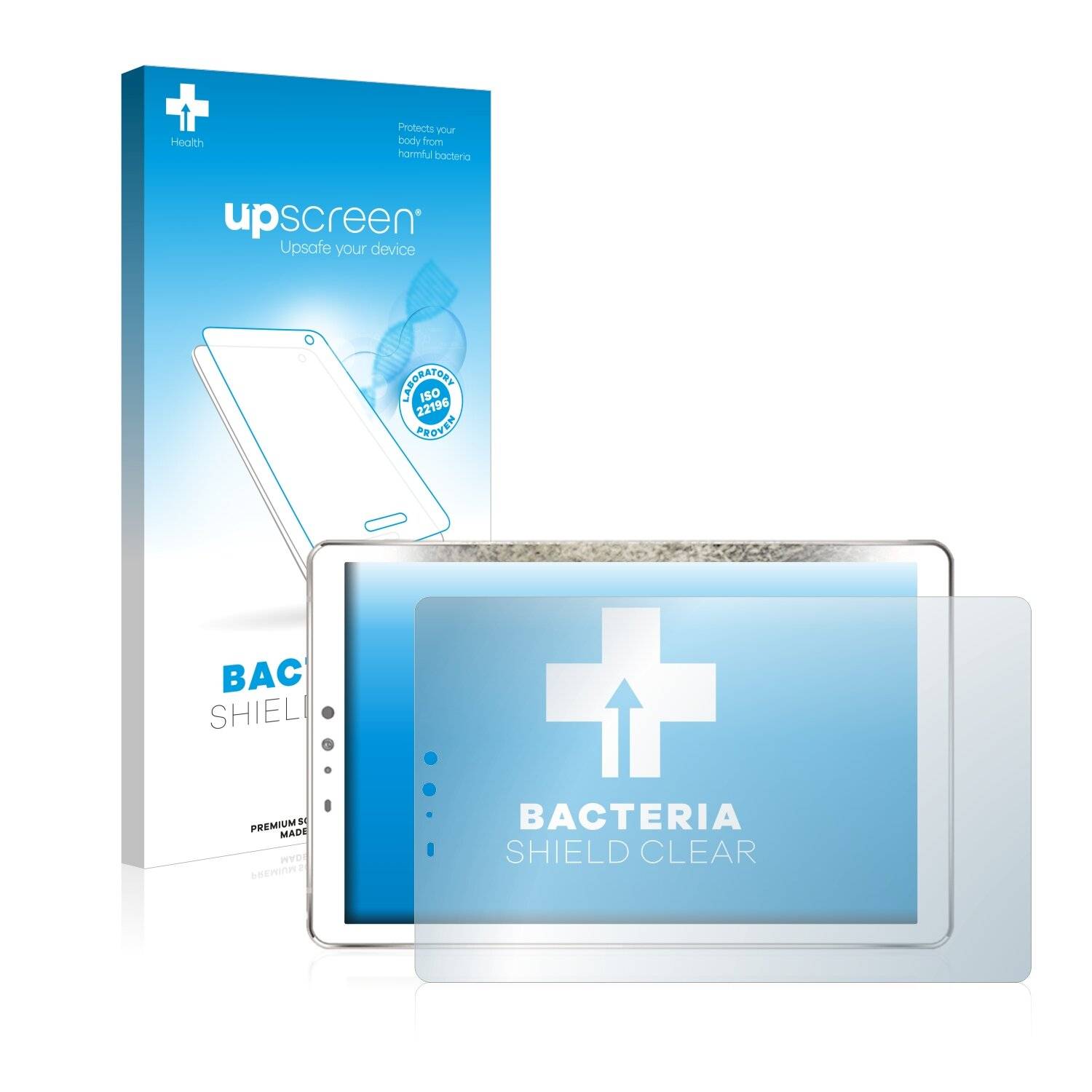 upscreen Bacteria Shield Clear Premium Antibakterielle Displayschutzfolie für Leia Lume Pad