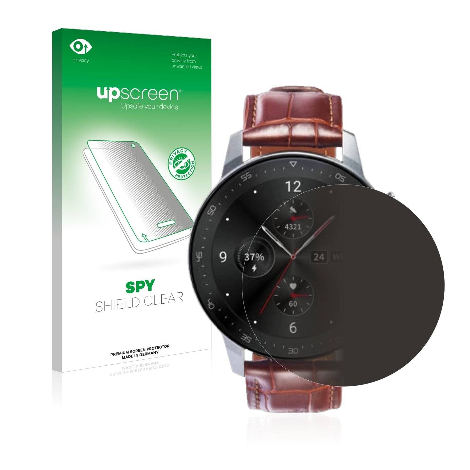 upscreen Spy Shield Clear Premium Blickschutzfolie für ZTE Watch