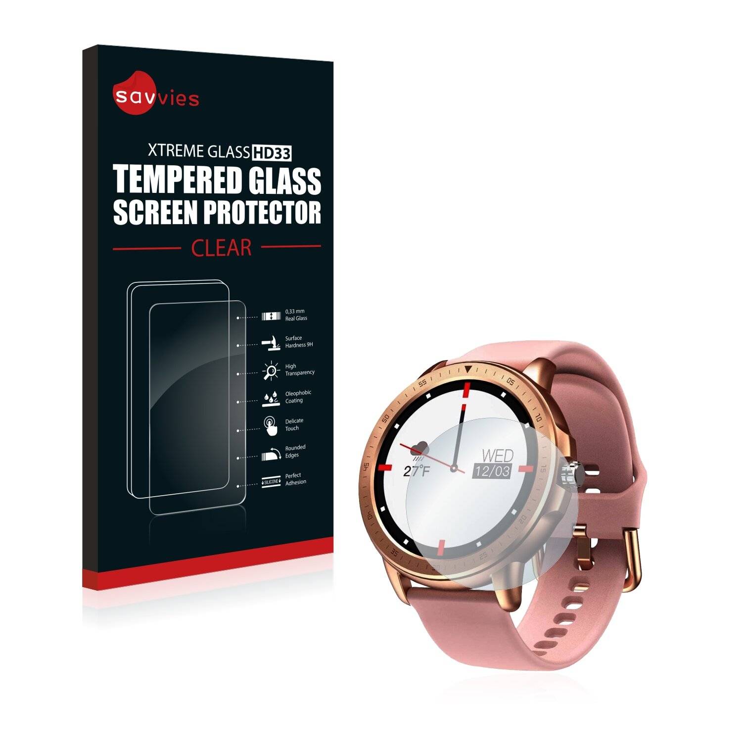 Savvies HD33 Clear Schutzglas für Sanag