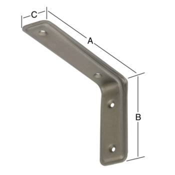 Vormann 3 F Design Konsole 160x105x40 mm Stahl matt