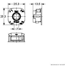 Junie ASS Vierkanteinsatz 7516 7 mm Nuss