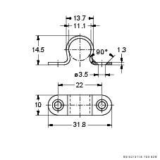 Junie Schelle 1277 f. Schließhaken vernickelt