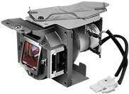 Ein digitaler Projektor mit Objektiv, Kühlventilator und Bedienfeld. Beinhaltet eine Fernbedienung zur Anpassung.