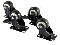 ALLNET ALL-S0002127, Lenkrolle, Schwarz, 19 Zoll, SW4Post, 51 mm, 70 mm