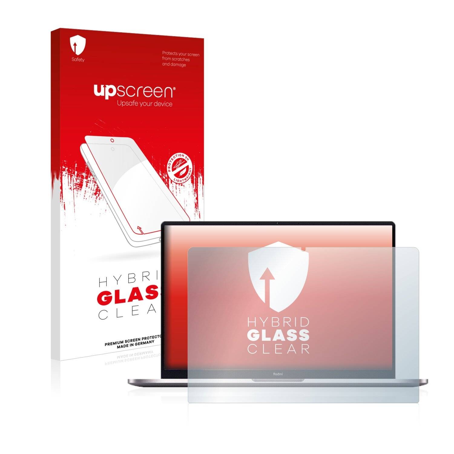 upscreen Hybrid Glass Clear Premium Schutzglas Folie für Xiaomi RedmiBook Pro 14