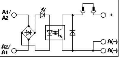 Elektrische Schaltkreiszeichnung mit Dioden, einem Transistor und einem Schalter, die eine grundlegende elektronische Konfiguration veranschaulicht.