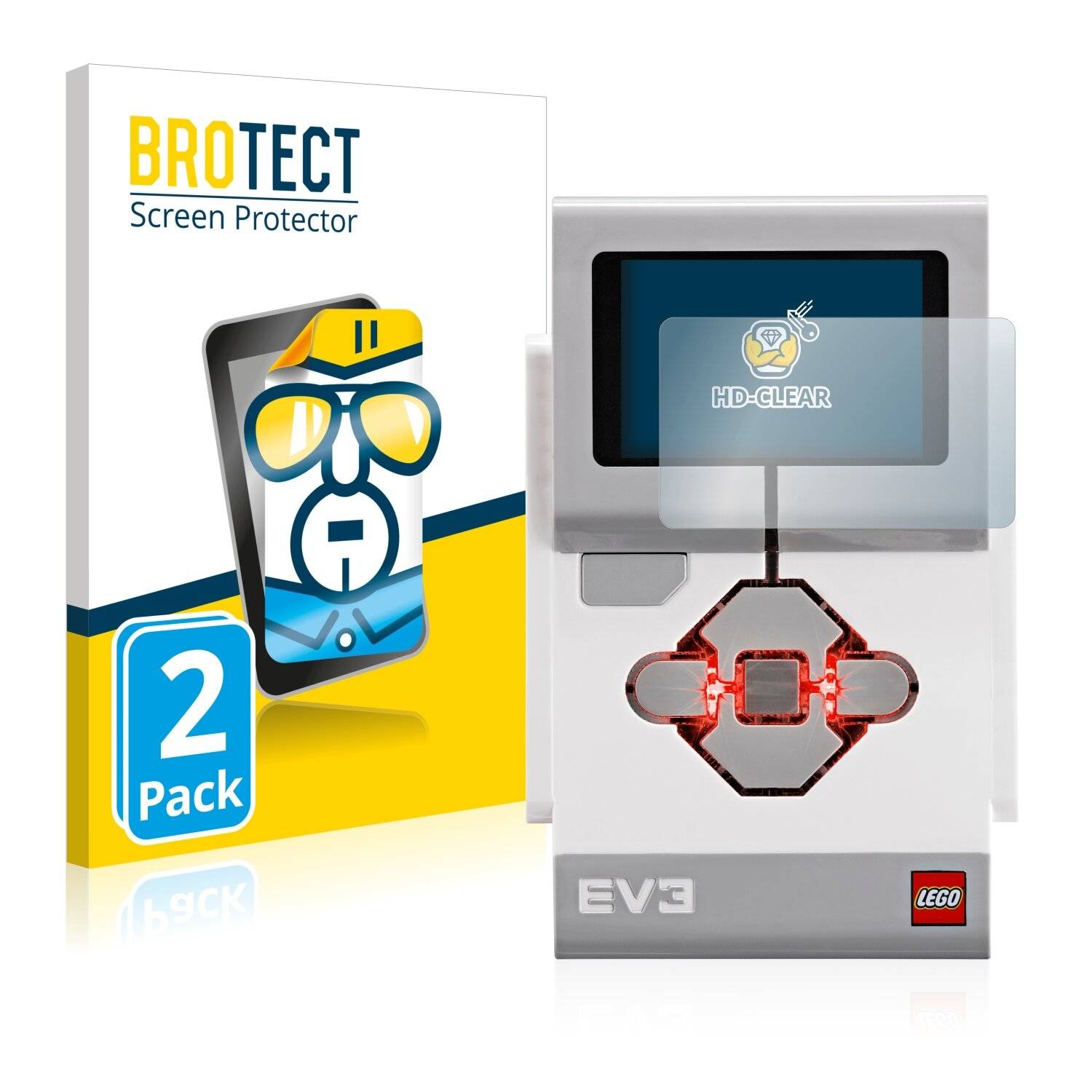 2x BROTECT HD-Clear Displayschutzfolie für Lego Mindstorms EV3 Intelligenter
