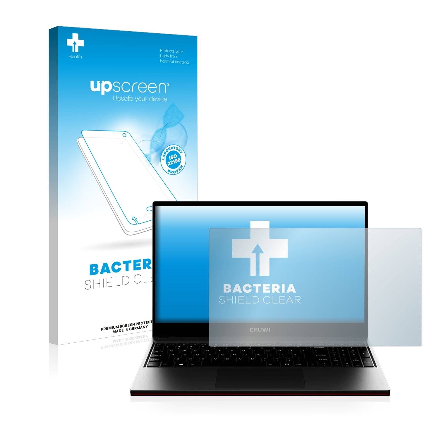 upscreen Bacteria Shield Clear Premium Antibakterielle Displayschutzfolie für Chuwi CoreBook