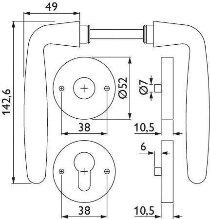 Eine elegante Handtuchstange aus Edelstahl, die an einer dunklen Schieferwand montiert ist.