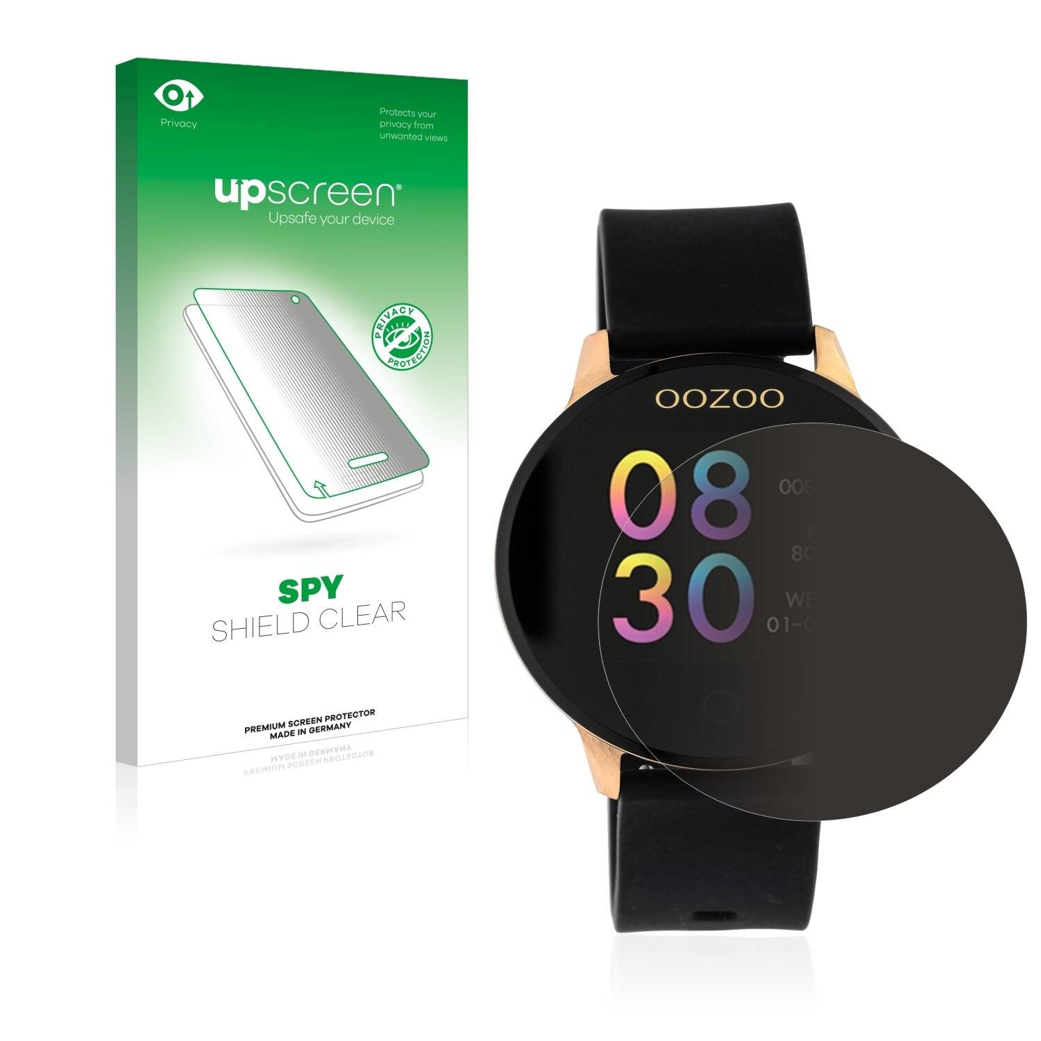 upscreen Spy Shield Clear Premium Blickschutzfolie für Oozoo