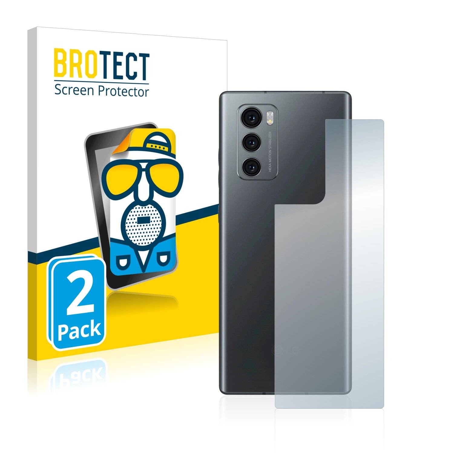 2x BROTECT Matte Displayschutzfolie für LG Wing (Rückseite) - Entspiegelt,