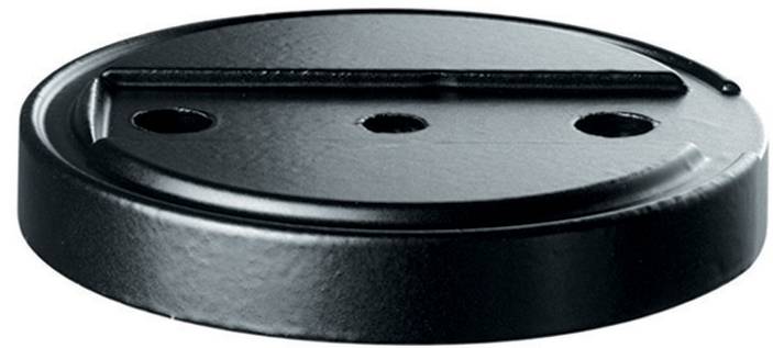 Format Grundplatte zu Bodentürstopper Ø 70mm Höhe 10mm Silikon schwarz