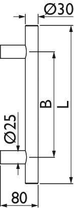 Technisches Diagramm mit Details, die mit „Ø25